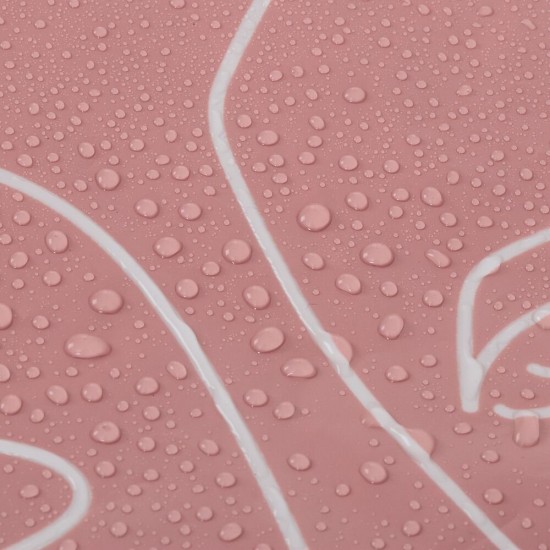 Κουρτίνα Μπάνιου Vinyl Shower Curtains Mind Dark Pink Sealskin (180x200) 1Τεμ