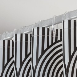 Κουρτίνα Μπάνιου Vinyl Shower Curtains Brave Black Sealskin (180x200) 1Τεμ