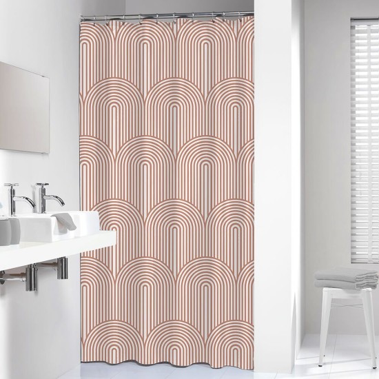 Κουρτίνα Μπάνιου Vinyl Shower Curtains Brave Dark Pink Sealskin (180x200) 1Τεμ