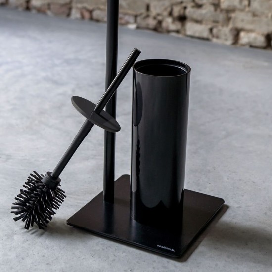 Σταντ Χαρτί Υγείας & Πιγκάλ Tube Toilet Rack - 2nd Version Black Μεταλλικό Sealskin (20x20x71) 1Τεμ Σταντ Χαρτί Υγείας & Πιγκάλ Tube Toilet Rack - 2nd Version Black Μεταλλικό Sealskin (20x20x71) 1Τεμ