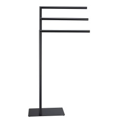 Πετσετοκρεμάστρα Επιδαπέδια Με Τρείς Θέσεις Tube Towel Rack With 3 Arms Black Μεταλλικό Sealskin (20x49x90) 1Τεμ