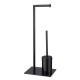 Σταντ Χαρτί Υγείας & Πιγκάλ Tube Toilet Rack - 3rd Version Black Μεταλλικό Sealskin (20x25x61) 1Τεμ