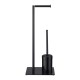 Σταντ Χαρτί Υγείας & Πιγκάλ Tube Toilet Rack - 3rd Version Black Μεταλλικό Sealskin (20x25x61) 1Τεμ