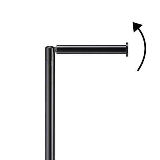 Σταντ Χαρτί Υγείας & Πιγκάλ Tube Toilet Rack - 3rd Version Black Μεταλλικό Sealskin (20x25x61) 1Τεμ