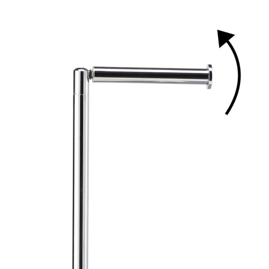 Σταντ Χαρτί Υγείας & Πιγκάλ Tube Toilet Rack - 3rd Version Chrome Μεταλλικό Sealskin (20x25x61) 1Τεμ