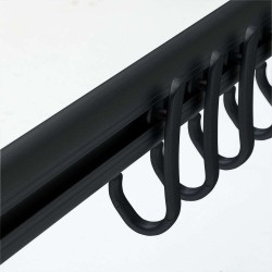 Κρίκοι Κουρτίνας Easy Roll Hooks Black Sealskin (23Μ x 52Ύ x 10Π) 12Τεμ