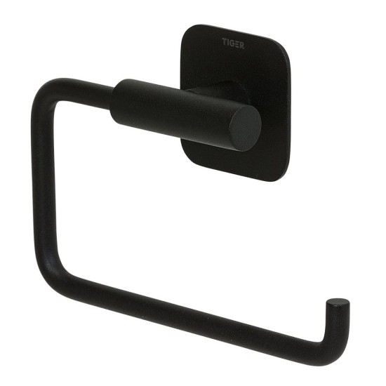 Αξεσουάρ Τουαλέτας Σετ Colar Black (Πιγκάλ Επιτοίχιο - Χαρτοθήκη - Άγκιστρο) Tiger 3Τεμ