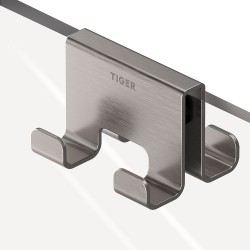 Άγκιστρο Τετραπλό Caddy Brushed Stainless Steel Tiger (70Π x 50Ύ x 56Β) 1Τεμ