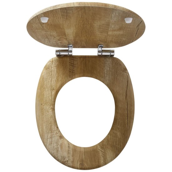 Καπάκι Λεκάνης Hetta MDF Brown Tiger (376Π x 40Ύ x 435Β) 1Τεμ