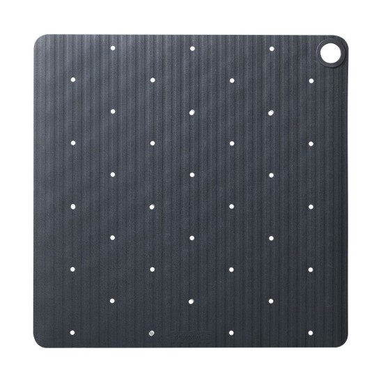 Πατάκι Μπάνιου Αντιολισθητικό Ribb Anthracite With Black Hook Sealskin (55x55) 1Τεμ