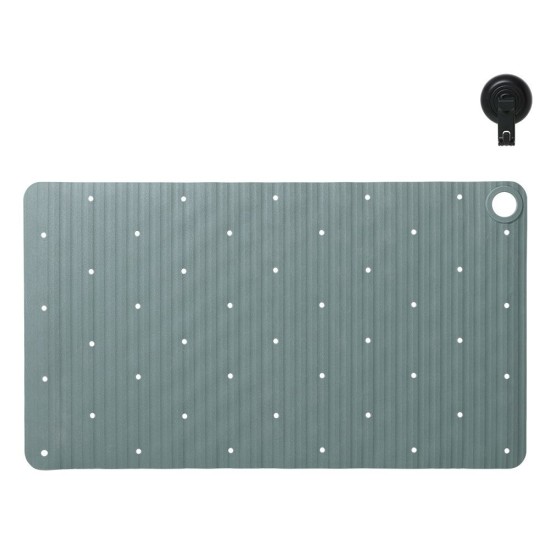 Πατάκι Μπάνιου Αντιολισθητικό Ribb Green With Black Hook Sealskin (40x70) 1Τεμ