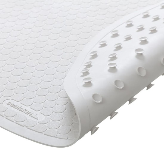 Πατάκι Μπάνιου Αντιολισθητικό Rubelle White Sealskin (Φ55) 1Τεμ