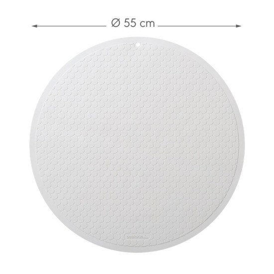 Πατάκι Μπάνιου Αντιολισθητικό Rubelle White Sealskin (Φ55) 1Τεμ