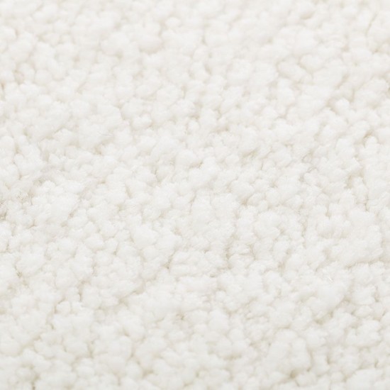 Πατάκι Μπάνιου Λεκάνης Cosima Off-White Sealskin (57x60) 1Τεμ