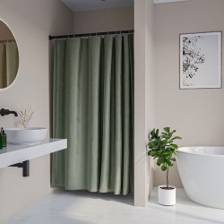 Κουρτίνα Μπάνιου Πλαστική Cosima Green Sealskin (120x200) 1Τεμ