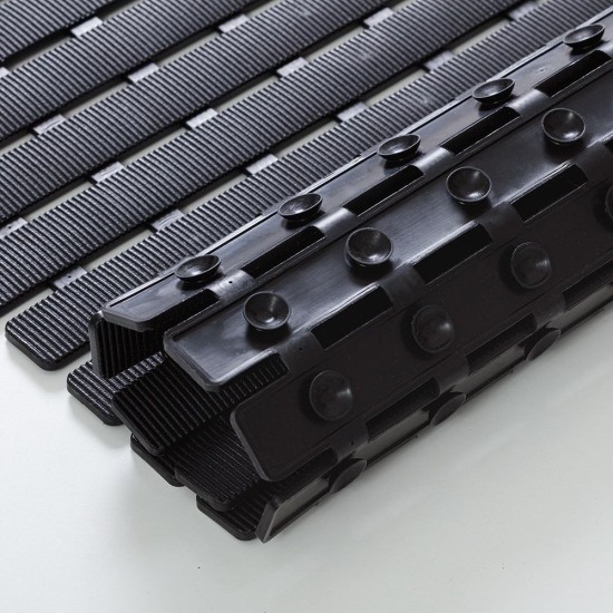 Πατάκι Μπάνιου Αντιολισθητικό Nora Black Sealskin (54x54) 1Τεμ