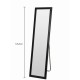 Καθρέπτης Επιδαπέδιος PS Black 0037000 MRShome (360 Μήκος x 1250 Ύψος x 30 Πλάτος) 1Τεμ