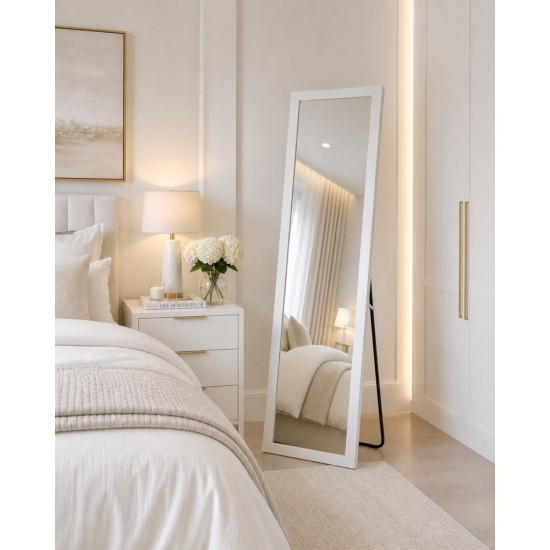Καθρέπτης Επιδαπέδιος PS White 0038000 MRShome (367 Μήκος x 1260 Ύψος x 30 Πλάτος) 1Τεμ
