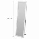 Καθρέπτης Επιδαπέδιος PS White 0038000 MRShome (367 Μήκος x 1260 Ύψος x 30 Πλάτος) 1Τεμ
