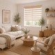 Ρόλερ Double Ρυθμιζόμενης Σκίασης Beige MRShome (80x230cm) 1Τεμ