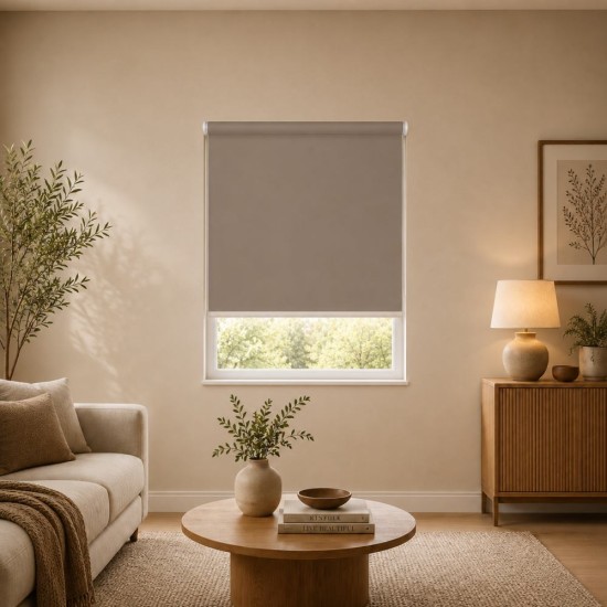 Ρόλερ Μερικής Σκίασης Brown MRShome (140x230cm) 1Τεμ