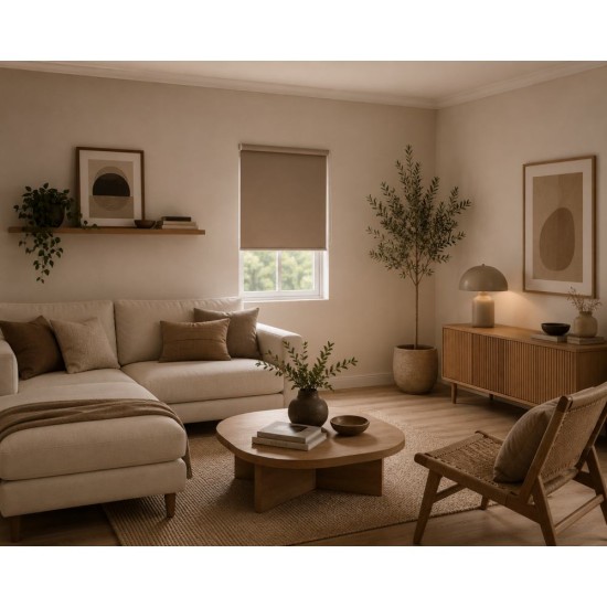 Ρόλερ Μερικής Σκίασης Brown MRShome (140x230cm) 1Τεμ
