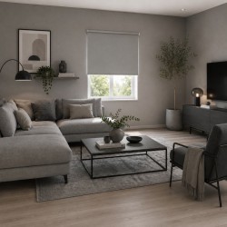 Ρόλερ Μερικής Σκίασης Grey MRShome (80x230cm) 1Τεμ