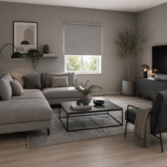 Ρόλερ Μερικής Σκίασης Grey MRShome (140x230cm) 1Τεμ