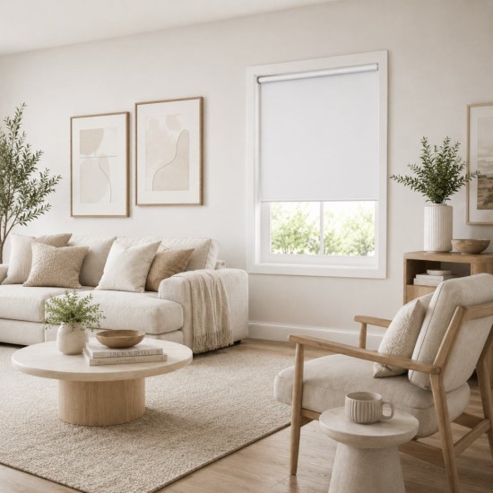 Ρόλερ Μερικής Σκίασης Off-White MRShome (80x230cm) 1Τεμ