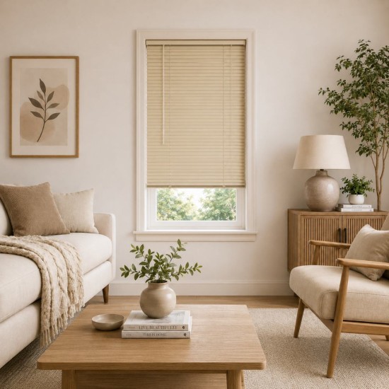Στόρι Μεταλλικό Αλουμινίου Beige MRShome (140x140cm) 1Τεμ