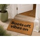 Χαλάκι Εισόδου Boots Off Vibes On MRShome (40x60) 1Τεμ