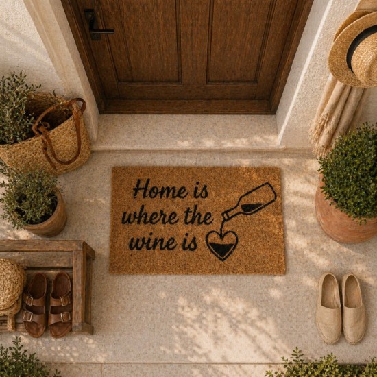 Χαλάκι Εισόδου Home Is Where The Wine Is MRShome (40x60) 1Τεμ