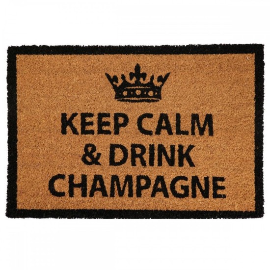 Χαλάκι Εισόδου Keep Calm & Drink Champagne MRShome (40x60) 1Τεμ