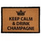 Χαλάκι Εισόδου Keep Calm & Drink Champagne MRShome (40x60) 1Τεμ