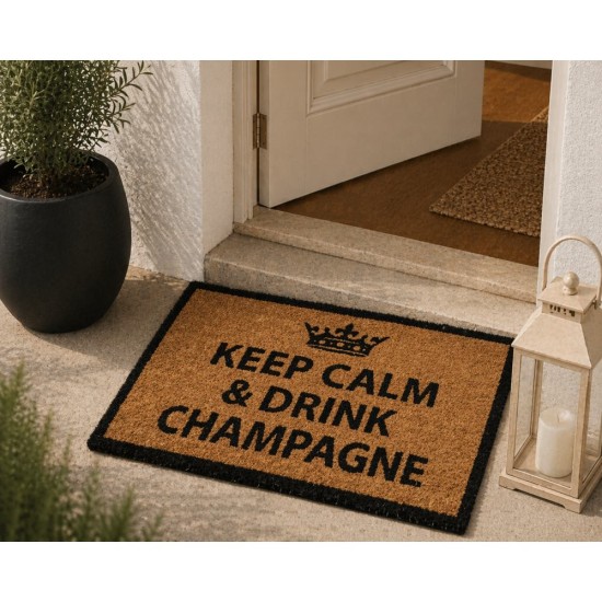 Χαλάκι Εισόδου Keep Calm & Drink Champagne MRShome (40x60) 1Τεμ