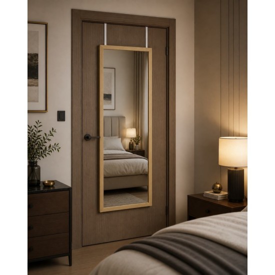 Καθρέπτης Κρεμαστός MDF Natural Για Πόρτα 0036001 MRShome (337 Μήκος x 1008 Ύψος x 20 Πλάτος) 1Τεμ