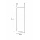Καθρέπτης Κρεμαστός MDF Black Για Πόρτα 0036002 MRShome (337 Μήκος x 1008 Ύψος x 20 Πλάτος) 1Τεμ