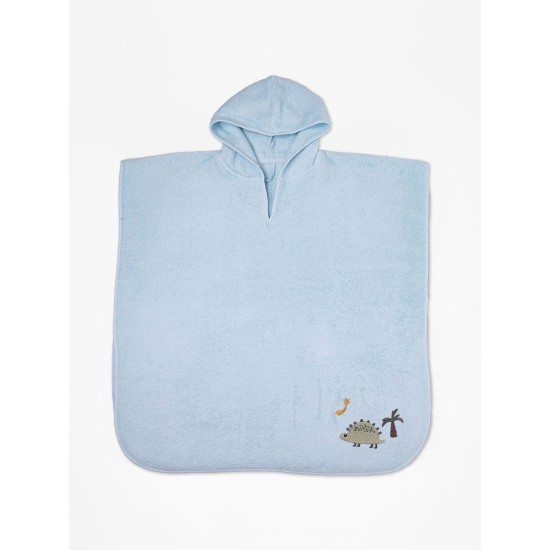 Πόντσο Παιδικό Με Κέντημα Fluffy Mint Cotton Sunshine 1Τεμ