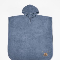 Πόντσο Παιδικό Με Κέντημα Fluffy Blue Cotton Sunshine 1Τεμ