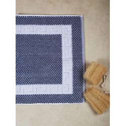 Πατάκι Μπάνιου Μαίανδρος Grey-White Cotton Sunshine (50x75) 1Τεμ