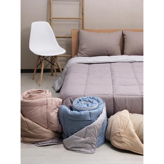 Πάπλωμα Μονό Micro Grey Sunshine (160x220) 1Τεμ