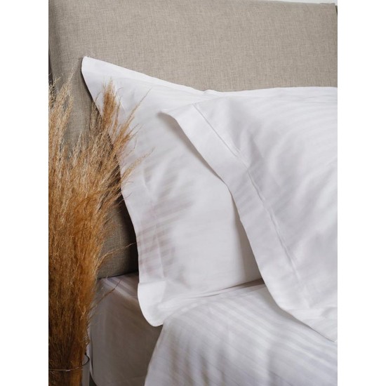 Μαξιλαροθήκη Oxford Elite Ριγέ Satin Cotton Sunshine (50x70) 1Τεμ