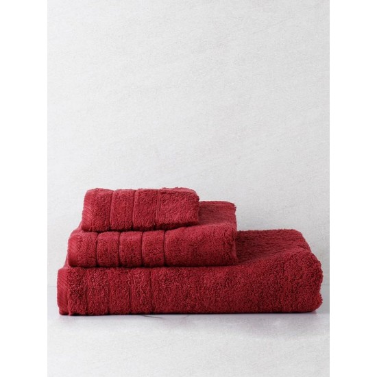 Πετσέτες Σετ Dory 12 Bordeaux Cotton Sunshine 3Τεμ Πετσέτες Σετ Dory 12 Bordeaux Cotton Sunshine 3Τεμ