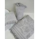 Πετσέτα Προσώπου Κρόσι 6 Light Grey Cotton Sunshine (50x90) 1Τεμ