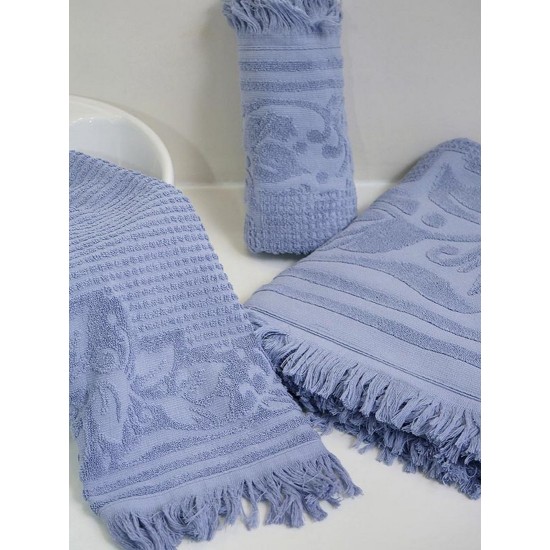 Πετσέτα Προσώπου Κρόσι 7 Blue Cotton Sunshine (50x90) 1Τεμ