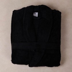 Μπουρνούζι Με Γιακά Sato Black Cotton Sunshine 1Τεμ