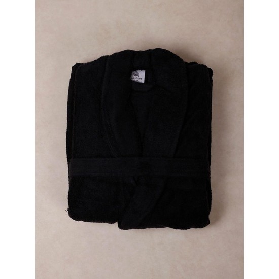 Μπουρνούζι Με Γιακά Sato Black Cotton Sunshine 1Τεμ