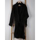 Μπουρνούζι Με Γιακά Sato Black Cotton Sunshine 1Τεμ