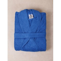 Μπουρνούζι Με Γιακά Sato Blue Cotton Sunshine 1Τεμ