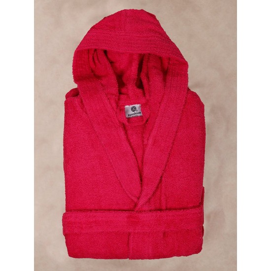 Μπουρνούζι Με Κουκούλα Mini Fuchsia Cotton Sunshine 1Τεμ